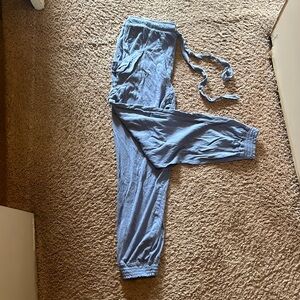 Aerie Linen (or similar material) Joggers